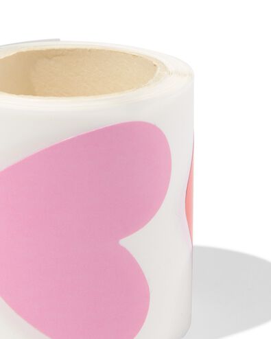 autocollants de fermeture c&oelig;urs - 100 pi&egrave;ces - 14793280 - HEMA