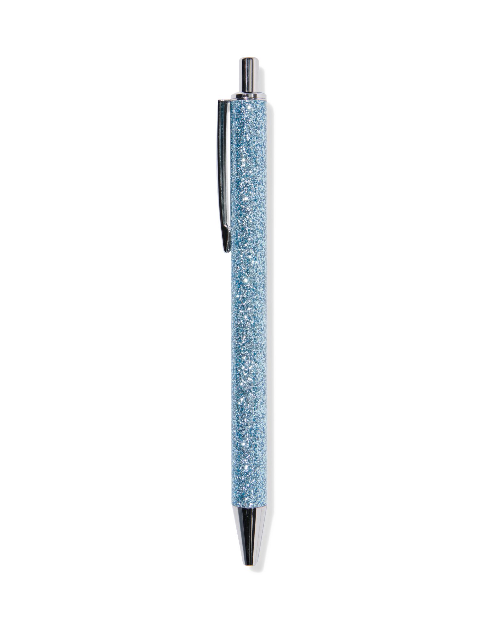 Kugelschreiber blau Glitzer, Schreibfarbe Blau - 14480060 - HEMA