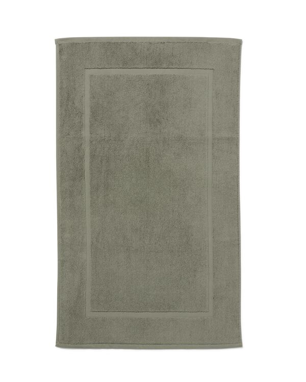 badmat 50x85 zware kwaliteit legergroen - 5245407 - HEMA