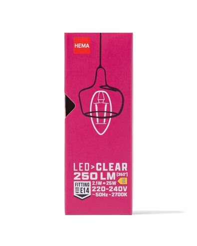 LED-Kerze, klar, E14, 2.1 W, 250 lm - 20070061 - HEMA