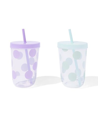 drinkbeker met rietje - 14250178 - HEMA