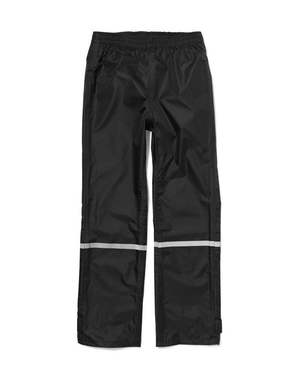 regenbroek voor kinderen lichtgewicht waterdicht zwart zwart - 18440200BLACK - HEMA