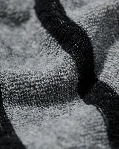 herenpyjama terry strepen zwart zwart - 23686620BLACK - HEMA