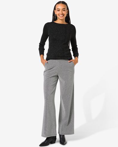 Damenhose Eileen, Glitzer silber - 36299150SILVER - HEMA