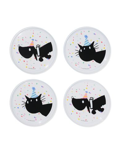 Takkie en Siepie herbruikbare borden ⌀22.5cm - 4 stuks - 14250414 - HEMA