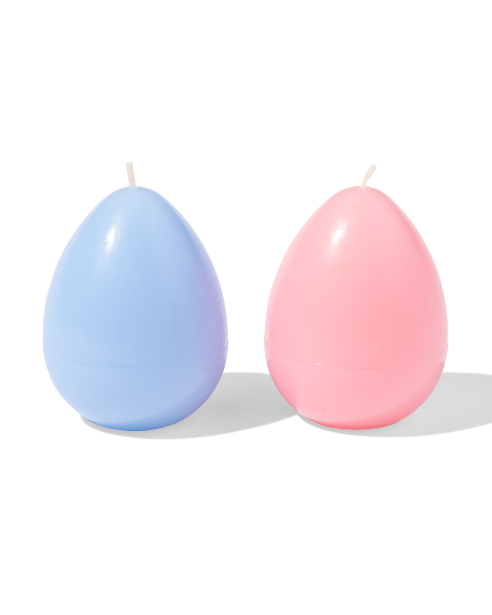 bougies en forme d'&oelig;uf 6x12,2x8cm - 2 pi&egrave;ces - 25800088 - HEMA