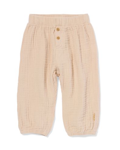 body nouveau-n&eacute; en mousseline  marron clair - 33419420LIGHTBROWN - HEMA