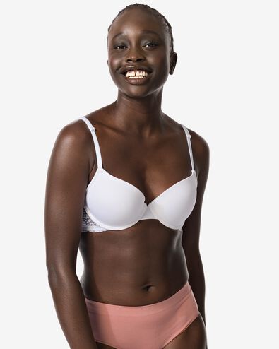 push-up bh met beugel wit - 21820720WHITE - HEMA