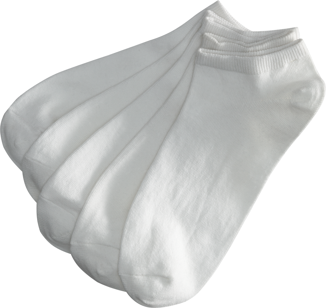 5 paires de socquettes homme blanc blanc - 1000011229 - HEMA