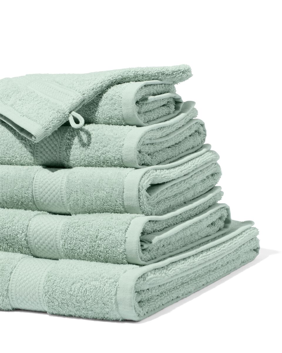 serviettes de bain - qualité supérieure vert clair vert clair - 1000015745 - HEMA