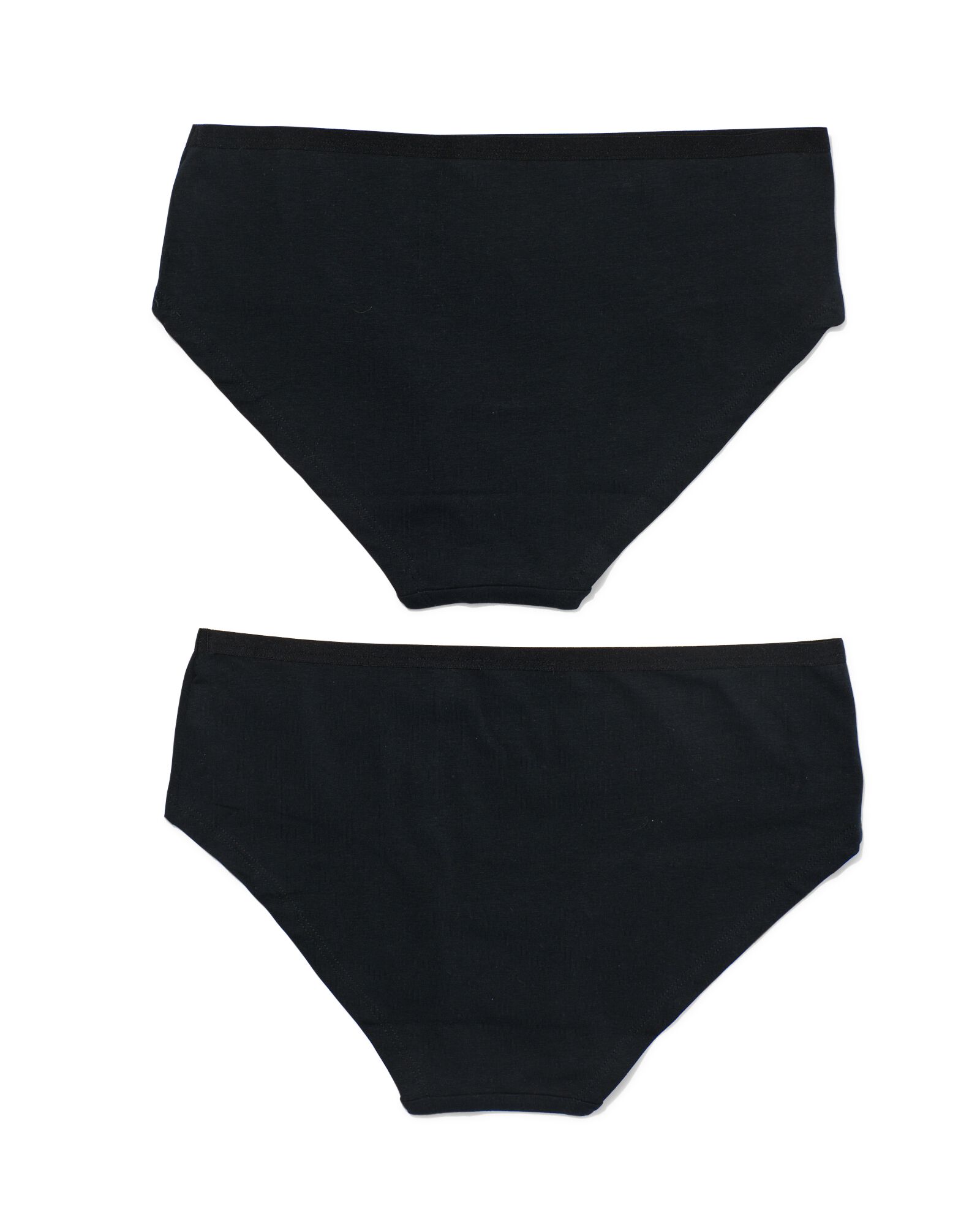 2er-Pack Damen-Hipster, Baumwolle/Elasthan schwarz schwarz - 1000030308 - HEMA