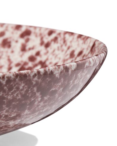 Sch&auml;lchen ⌀ 15 cm, Steingut, gesprenkelt, rot - 9650357 - HEMA