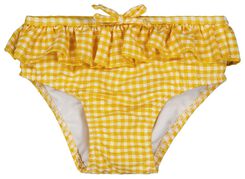 bas de bikini bébé carreaux jaune jaune - 1000026815 - HEMA