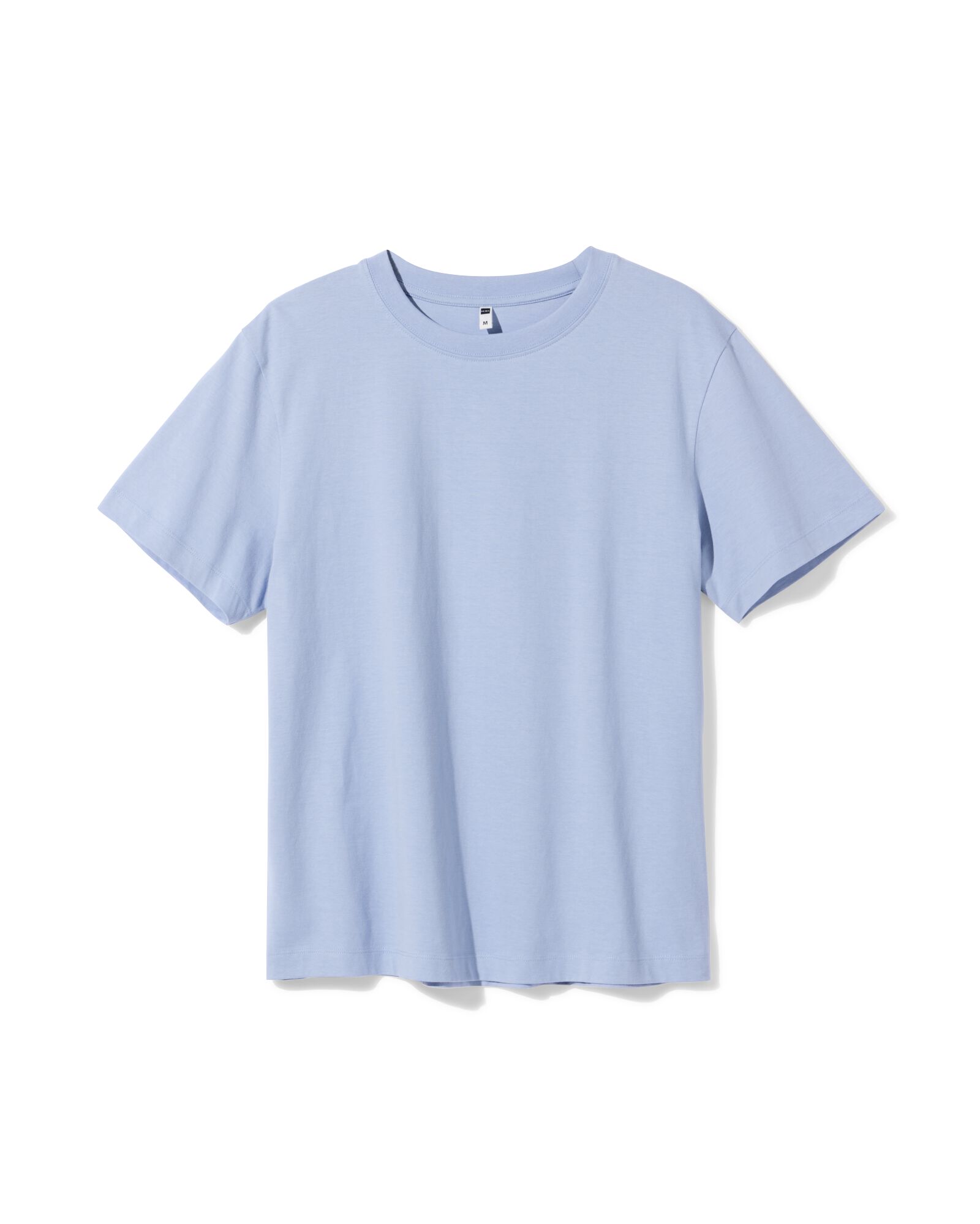 dames T-shirt Larissa regular fit  lichtblauw lichtblauw - 36302960LIGHTBLUE - HEMA