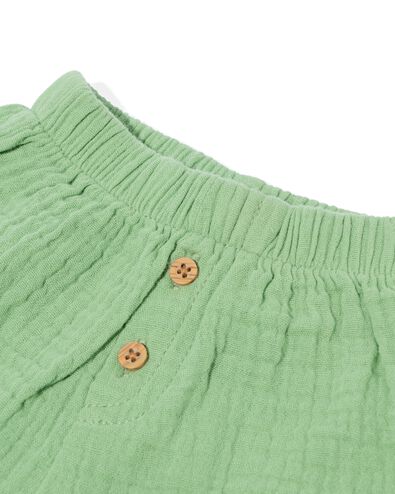 pantalon nouveau-né mousseline vert 62 - 33493913 - HEMA