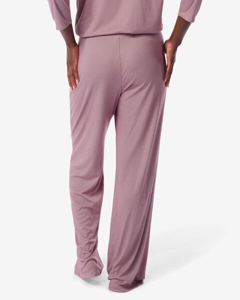 pantalon de pyjama femme avec viscose mauve mauve - 1000030244 - HEMA