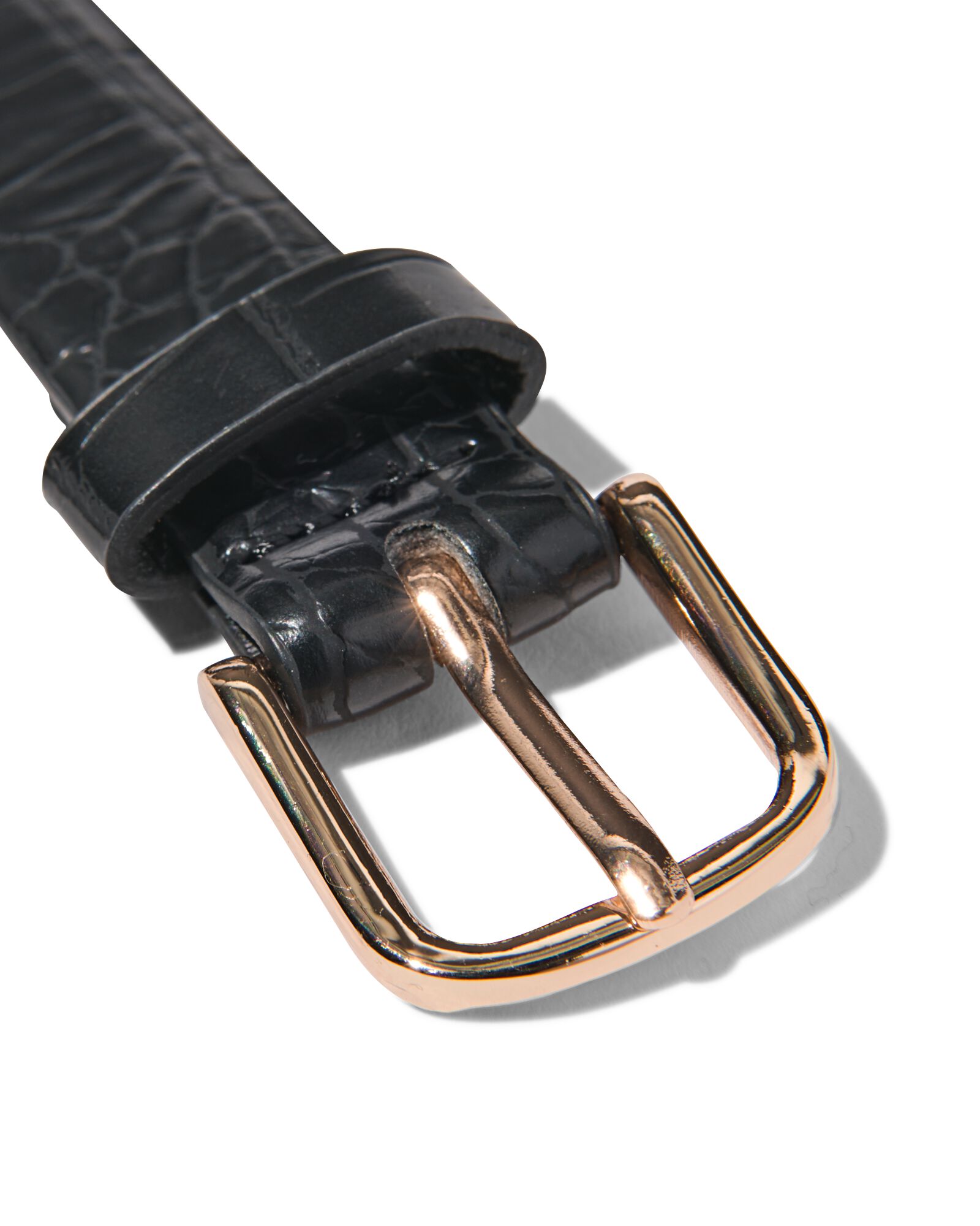 dames riem met dierenprint 2.3cm zwart zwart - 1000029988 - HEMA