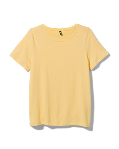 Damen-T-Shirt Alara, mit Bambus gelb gelb - 1000031267 - HEMA