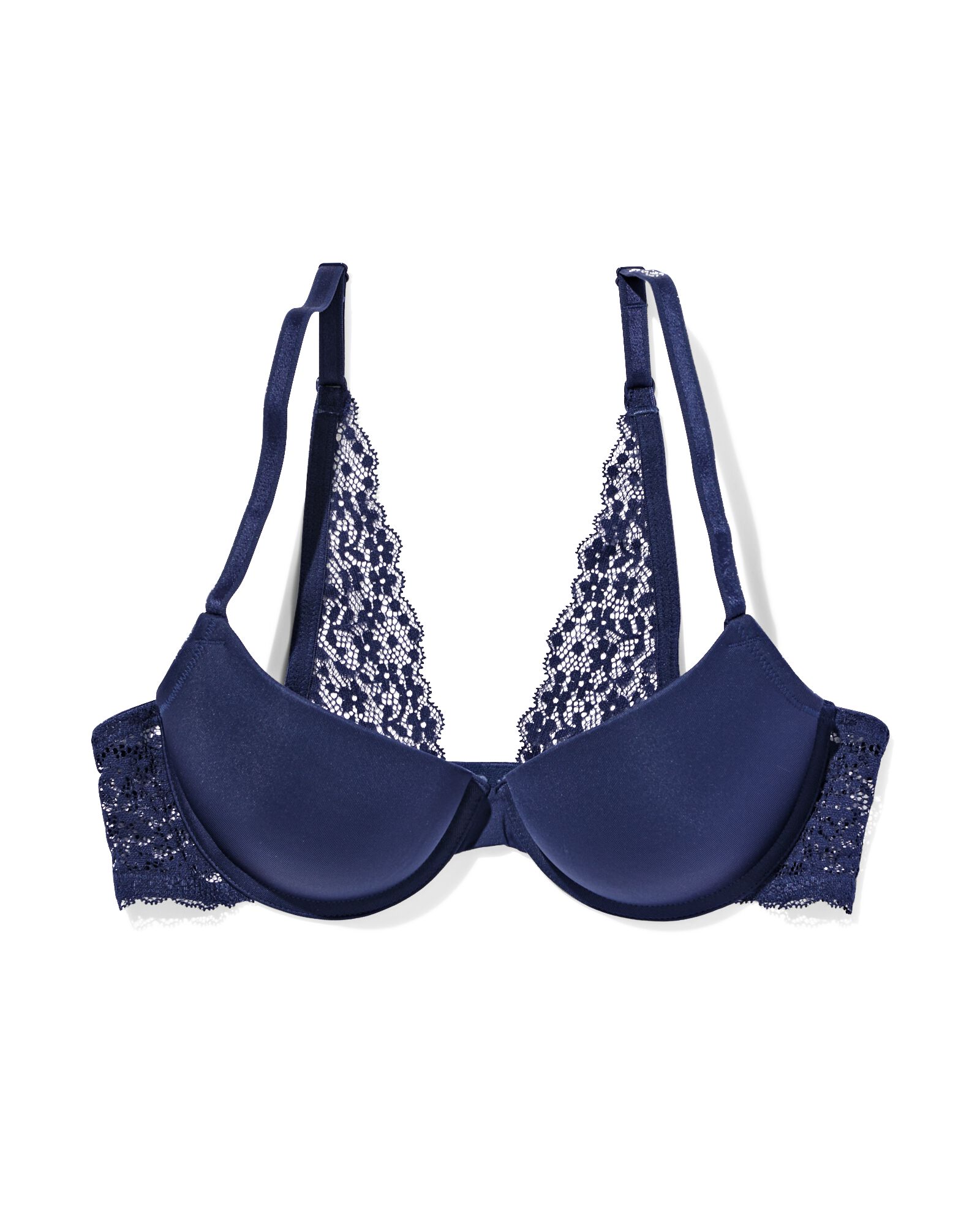 soutien-gorge push-up pr&eacute;form&eacute; avec armatures bleu fonc&eacute; - 21870001DARKBLUE - HEMA