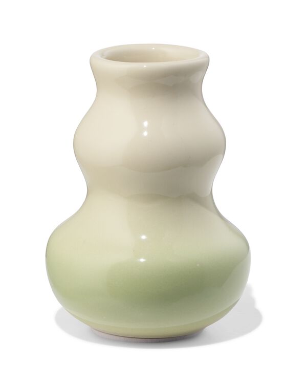 vaas ⌀7x11cm keramiek organisch beige - 13326020 - HEMA