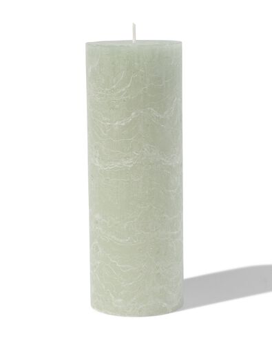 bougie rustique &Oslash;7x19 vert clair vert clair 7 x 19 - 13503176 - HEMA