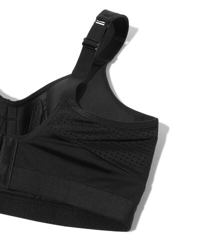 voorgevormde sportbh heavy support met beugel B-F zwart zwart - 1000015349 - HEMA