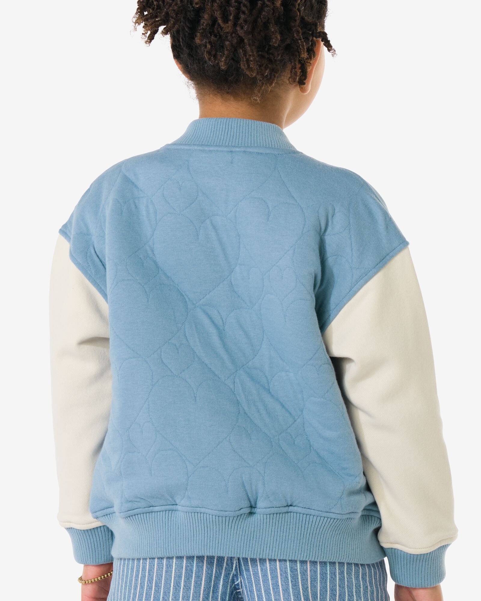 Kinderstrickjacke, Jersey, Herzen blau blau - 30847705BLUE - HEMA