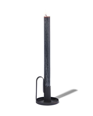 bougie rustique d'intérieur Ø2,2x27 cm noir noir 2.2 x 27 - 13503292 - HEMA