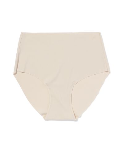 dames tailleslip micro rib ultimate comfort gebroken wit - 19640655OFFWHITE - HEMA