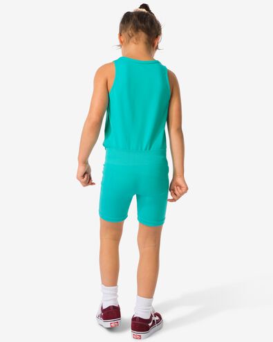 legging de sport enfant court sans coutures turquoise 122/128 - 36030204 - HEMA