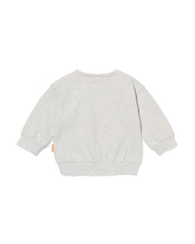 newborn sweater schaap grijsmelange - 33436320GREYMELANGE - HEMA