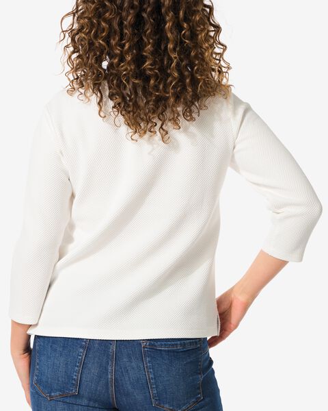 Damen-Shirt Kacey, Struktur weiß weiß - 1000026950 - HEMA