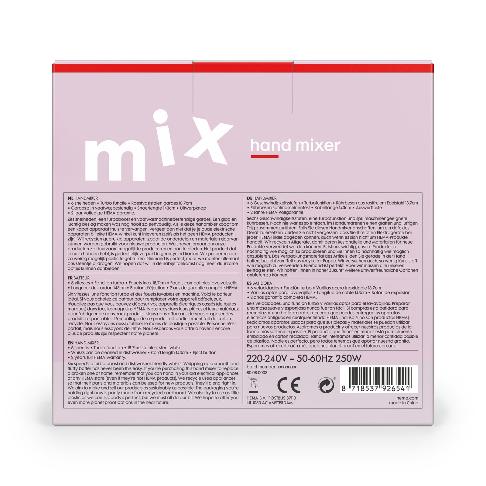 handmixer - 80080003 - HEMA