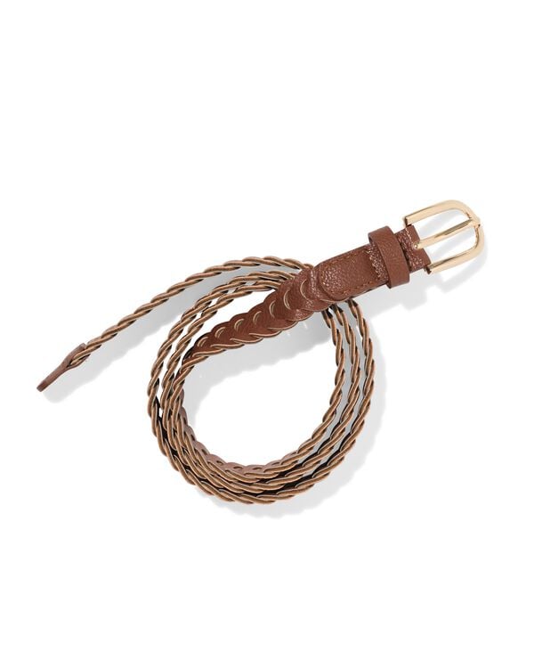ceinture femme tress&eacute;e marron marron - 16360010BROWN - HEMA