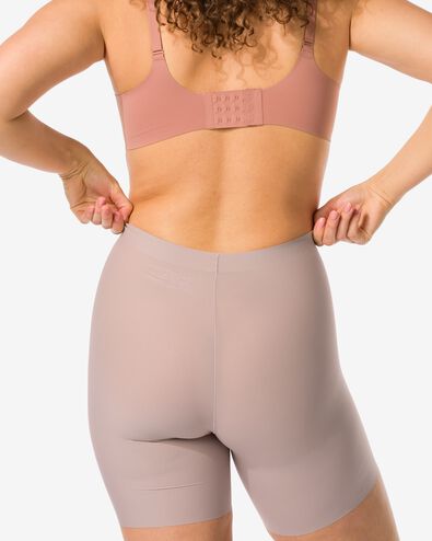 medium corrigerende biker hoge taille beige beige - 1000011248 - HEMA