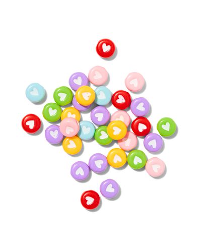 m&eacute;lange de perles rondes c&oelig;urs - 15900397 - HEMA