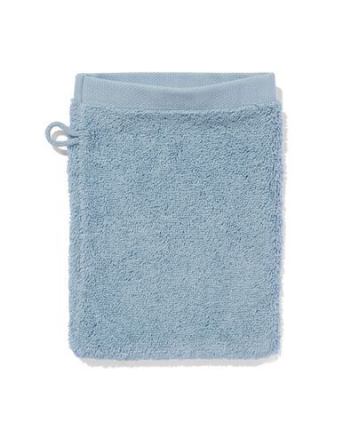 gant de toilette qualit&eacute; h&ocirc;teli&egrave;re extra douce bleu glacier - 5270120 - HEMA