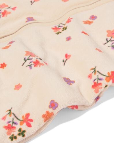 gigoteuse avec manches amovibles velours tog 3,0 fleurs beige - 33365050BEIGE - HEMA