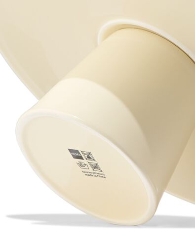 assiette &agrave; g&acirc;teau ⌀28x10cm Knap new bone jaune - 9650320 - HEMA