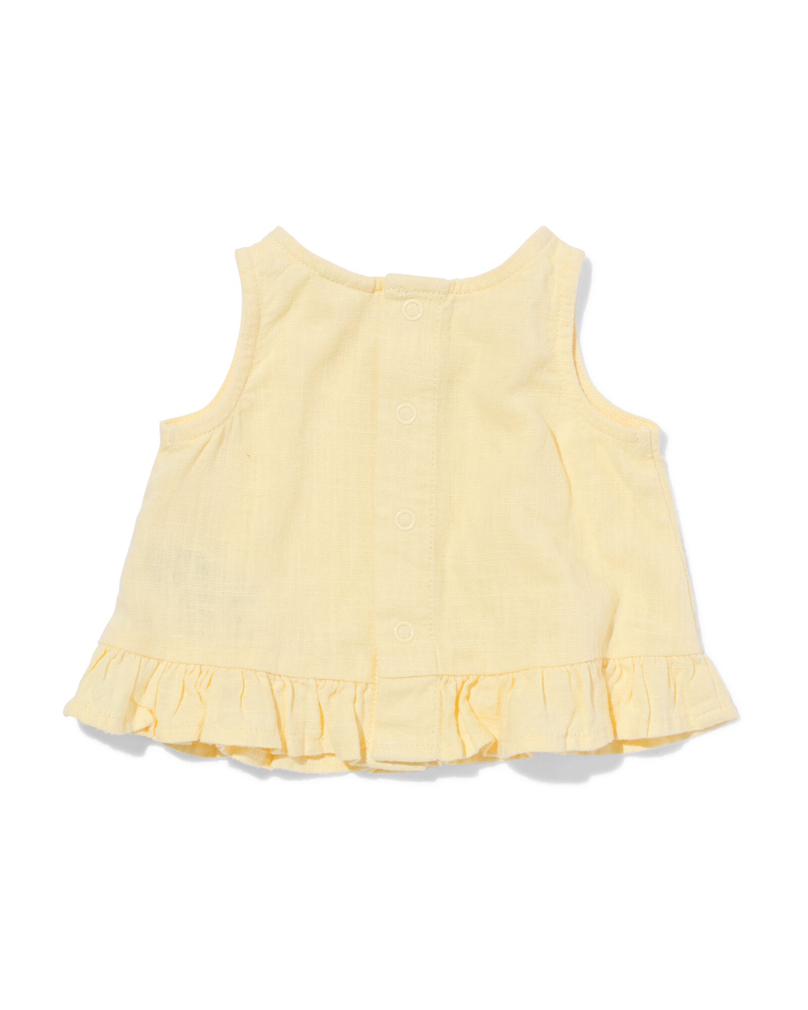 top b&eacute;b&eacute; ourlet volant jaune p&acirc;le jaune p&acirc;le - 33452120LIGHTYELLOW - HEMA