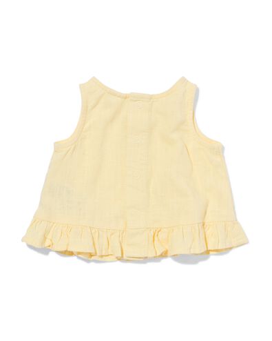 top b&eacute;b&eacute; ourlet volant jaune p&acirc;le jaune p&acirc;le - 33452120LIGHTYELLOW - HEMA