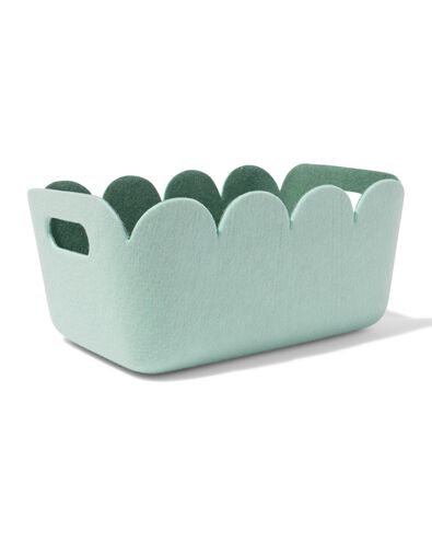 mand 33x14cm vilt lichtgroen - 39800043 - HEMA