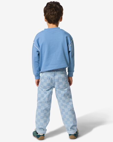 jean enfant coupe droite blocs bleu clair bleu clair - 30709501LIGHTBLUE - HEMA