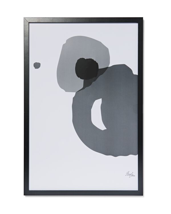 fotolijst 40x60 hout zwart zwart 40 x 60 - 2000000403 - HEMA