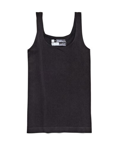 licht corrigerend hemd naadloos katoen zwart zwart - 21520115BLACK - HEMA