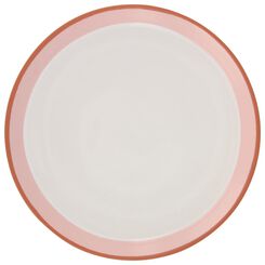 Teller Chicago, Ø 18.5 cm, rosa/terrakotta - 9602146 - HEMA