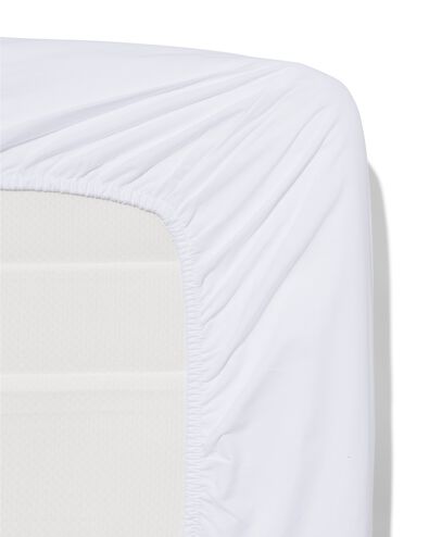 drap-housse - coton/lyocell - 180x200 - blanc - 5130017 - HEMA