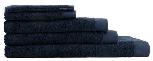 serviettes de bain - hôtel extra doux bleu foncé bleu foncé - 1000027778 - HEMA