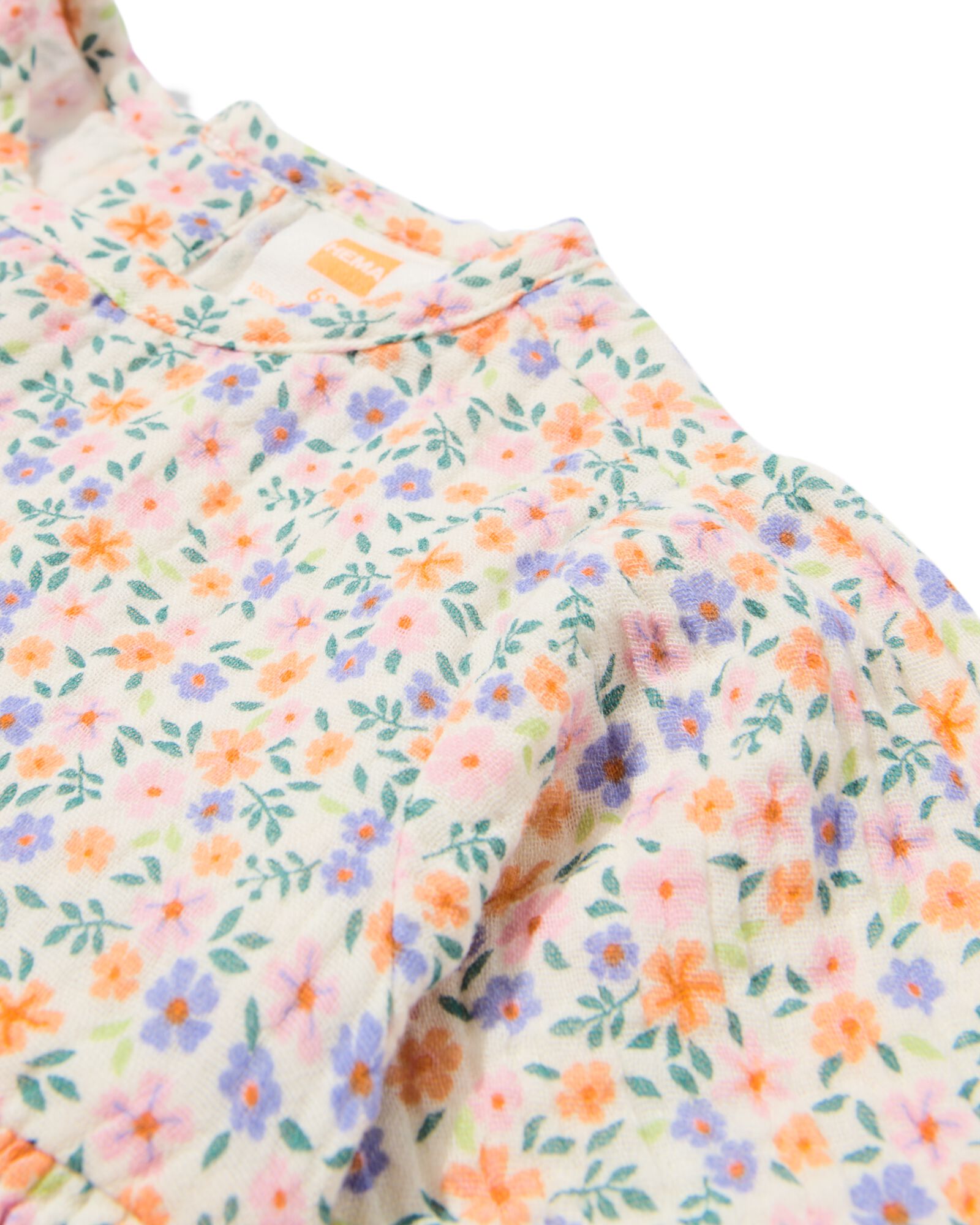 robe bébé mousseline fleurs blanc cassé - 33077860OFFWHITE - HEMA