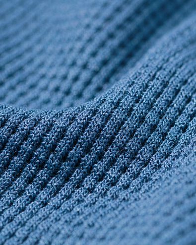 Damennachthemd, Waffelstruktur mittelblau - 23400530MIDBLUE - HEMA